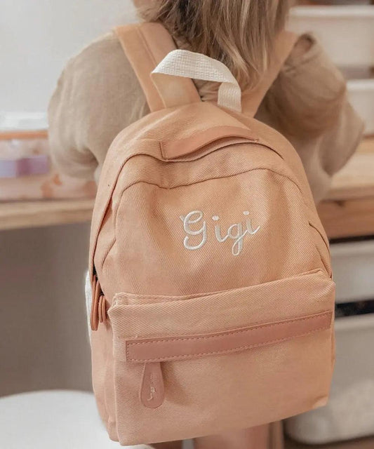 Kids personalised backpack childcare friendly WelcomeNest