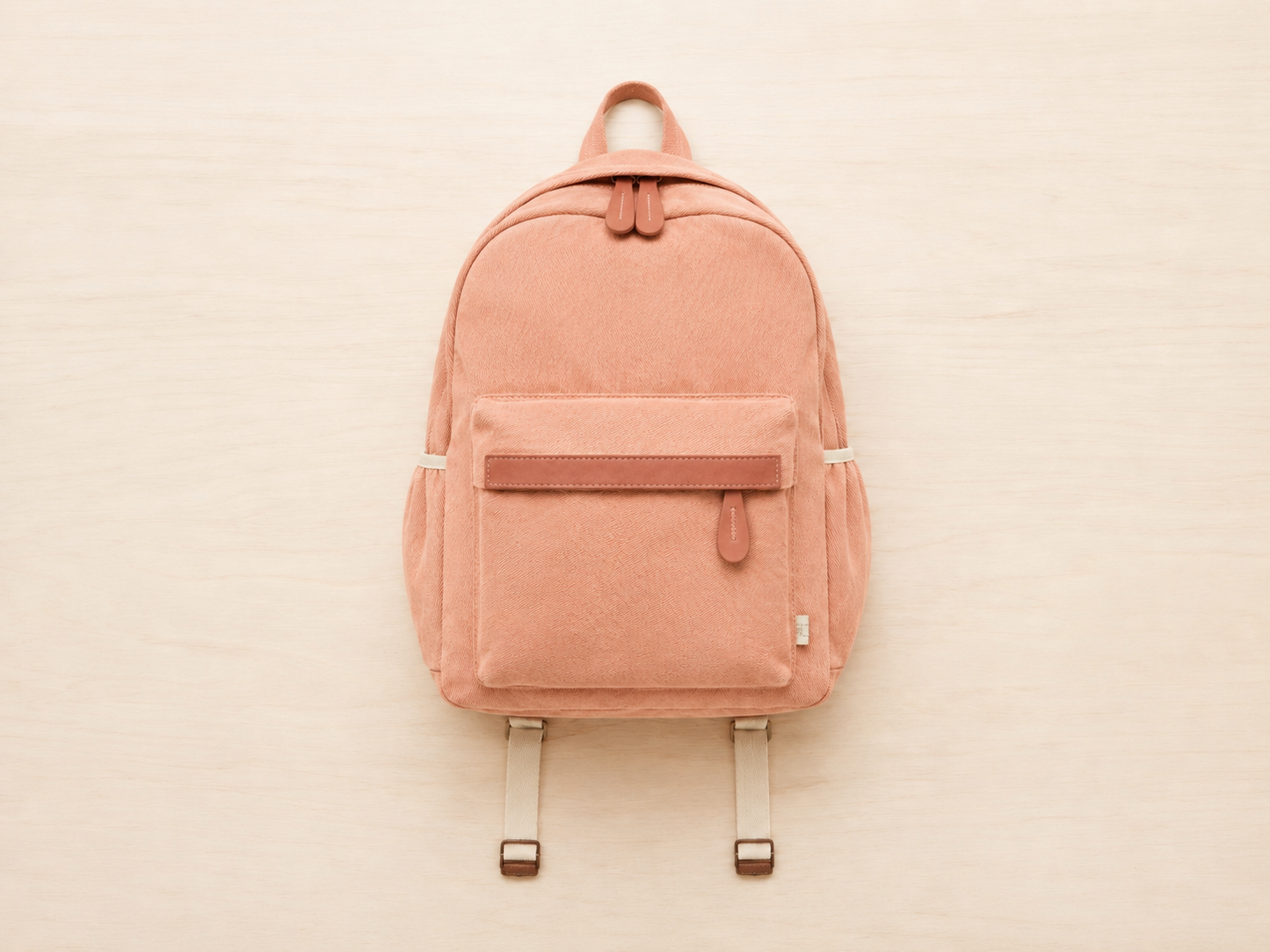 Welcomenest Blush personalised backpack — soft pink hand-embroidered kids bag