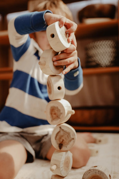 Wooden Tree Construction Set — 40 Pieces