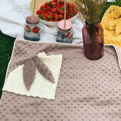 2-in-1 Baby Blanket with Comforter — Cappuccino