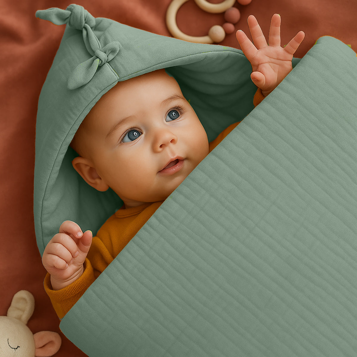 Organic Cotton Bunting Bag — Green