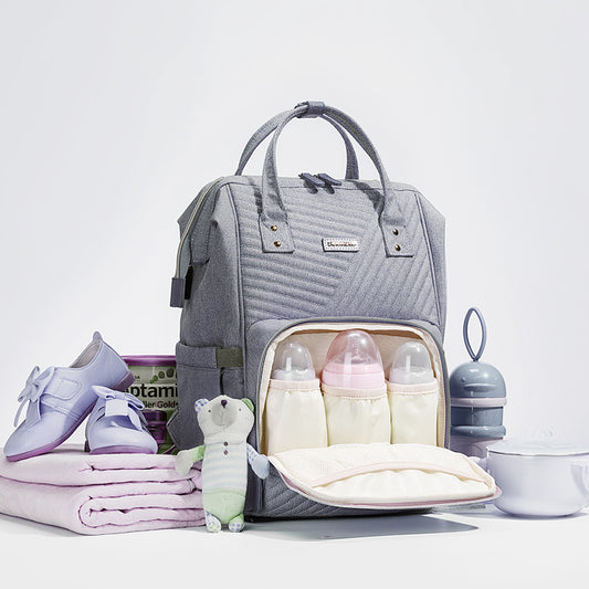 Quilted Nappy Bag Backpack