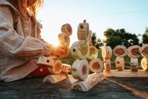 Wooden Tree Construction Set — 40 Pieces
