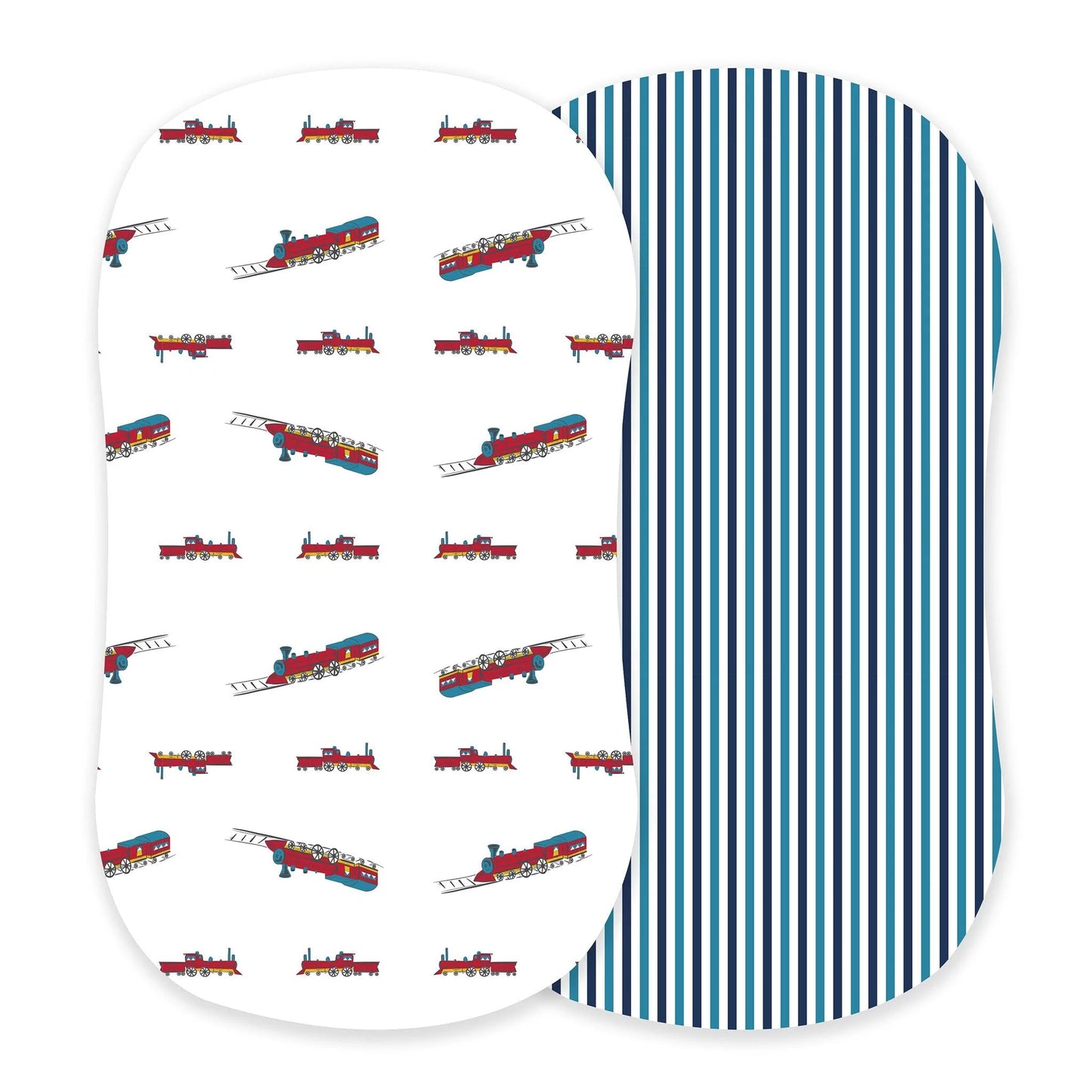 Bamboo Change Pad Cover — Vintage Steam Trains