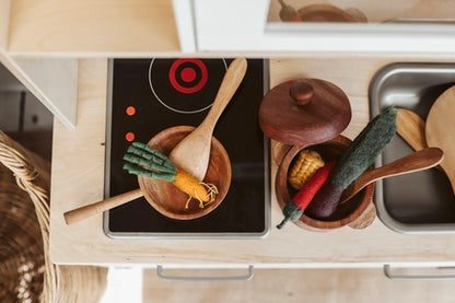 Mahogany Toy Pan and Pot Set